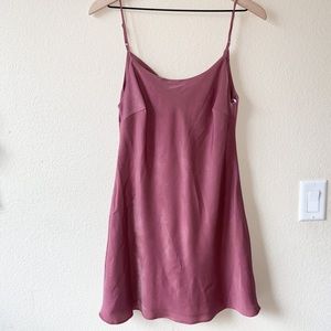 Lulus Satin Pink Mini Dress